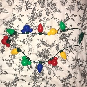 Disneyland Christmas light bulb necklace